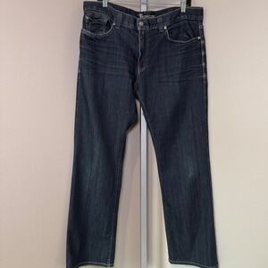 Fidelity Denim Men's Jeans Size 36 Sabbath Rinse Straight Leg Dark Wash‎